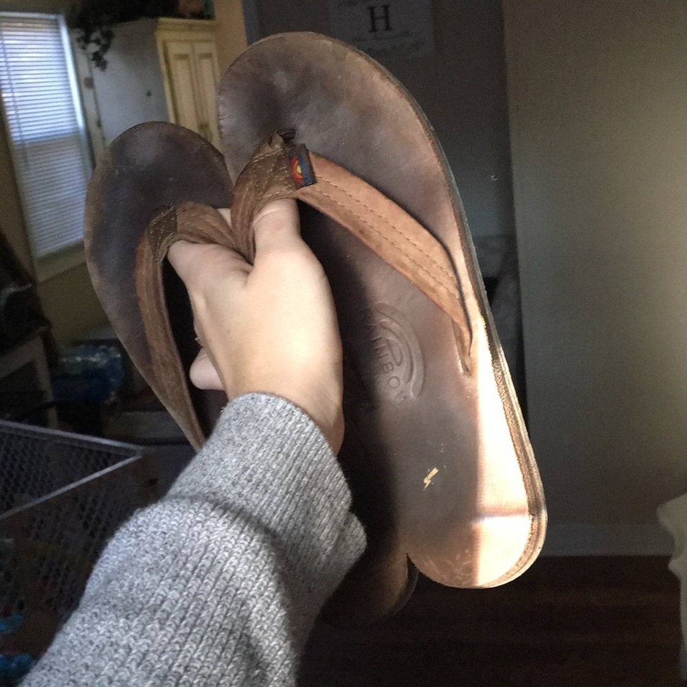 Rainbow Flip Flops